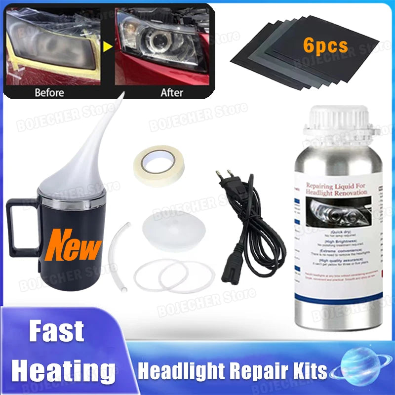 New Upgraded Car Headlight Polishing Restoration Kits Liquid Polymer Auto Headlamp Scratch Renovation Restorer Auto Repair Tools Oasis Select