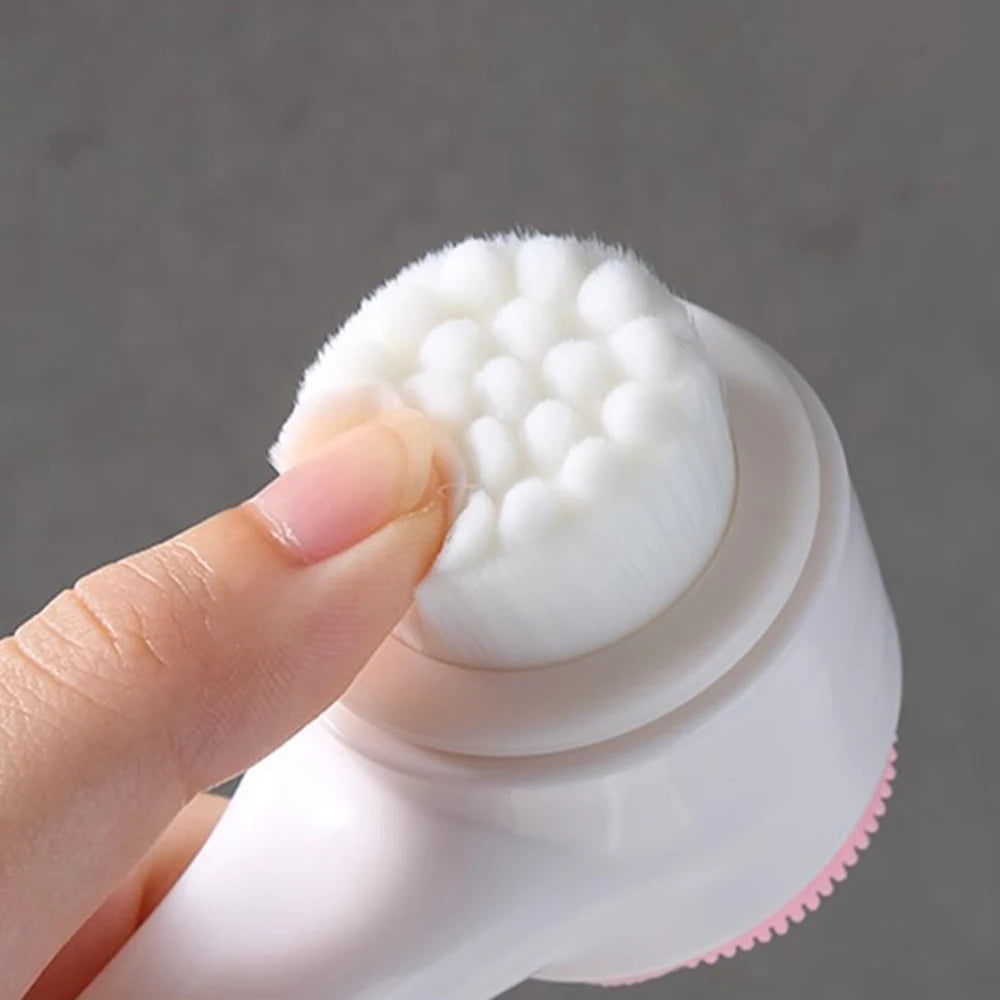 3D Double-Sided Silicone Face Cleansing Brush – Deep Pore Clean