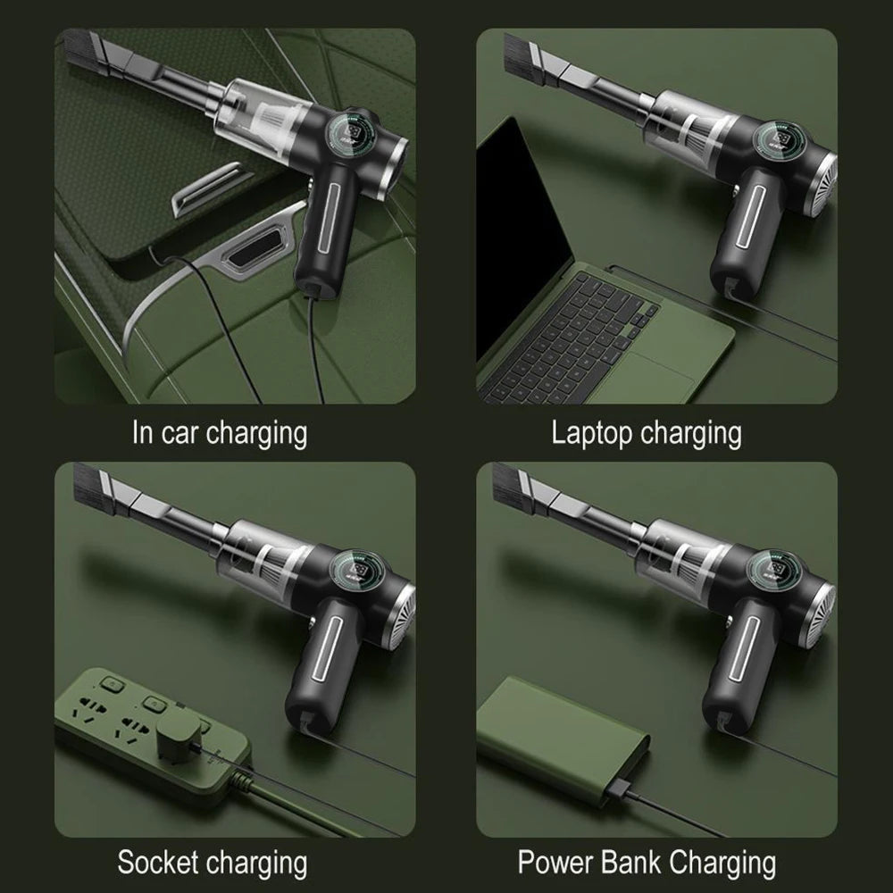 Cordless Handheld Vacuum 3500Pa – Car & Home Cleaner