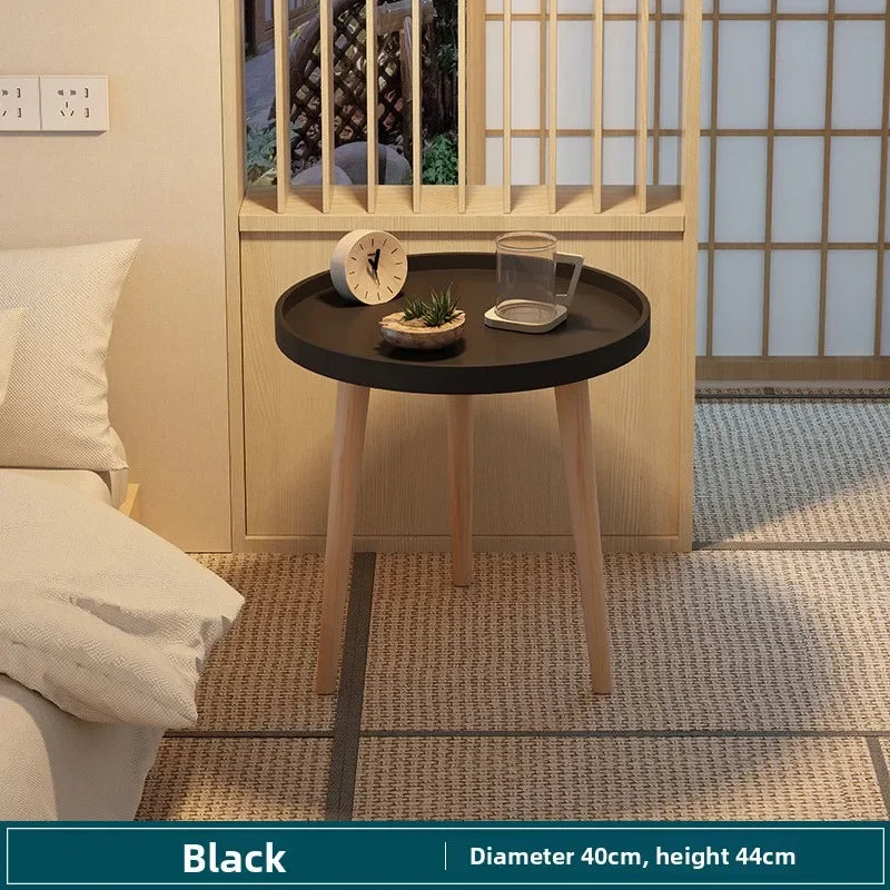 Multi-functional Small round table small apartment bedside table bedroom coffee table rack Oasis Select 40F