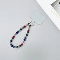 Phone Charms Crystal Beads Crystal Phone Straps Lanyard Hand Wrist Mobile Phone Chain String Luxury Cellphone Strap Key Lanyards Oasis Select multicolor