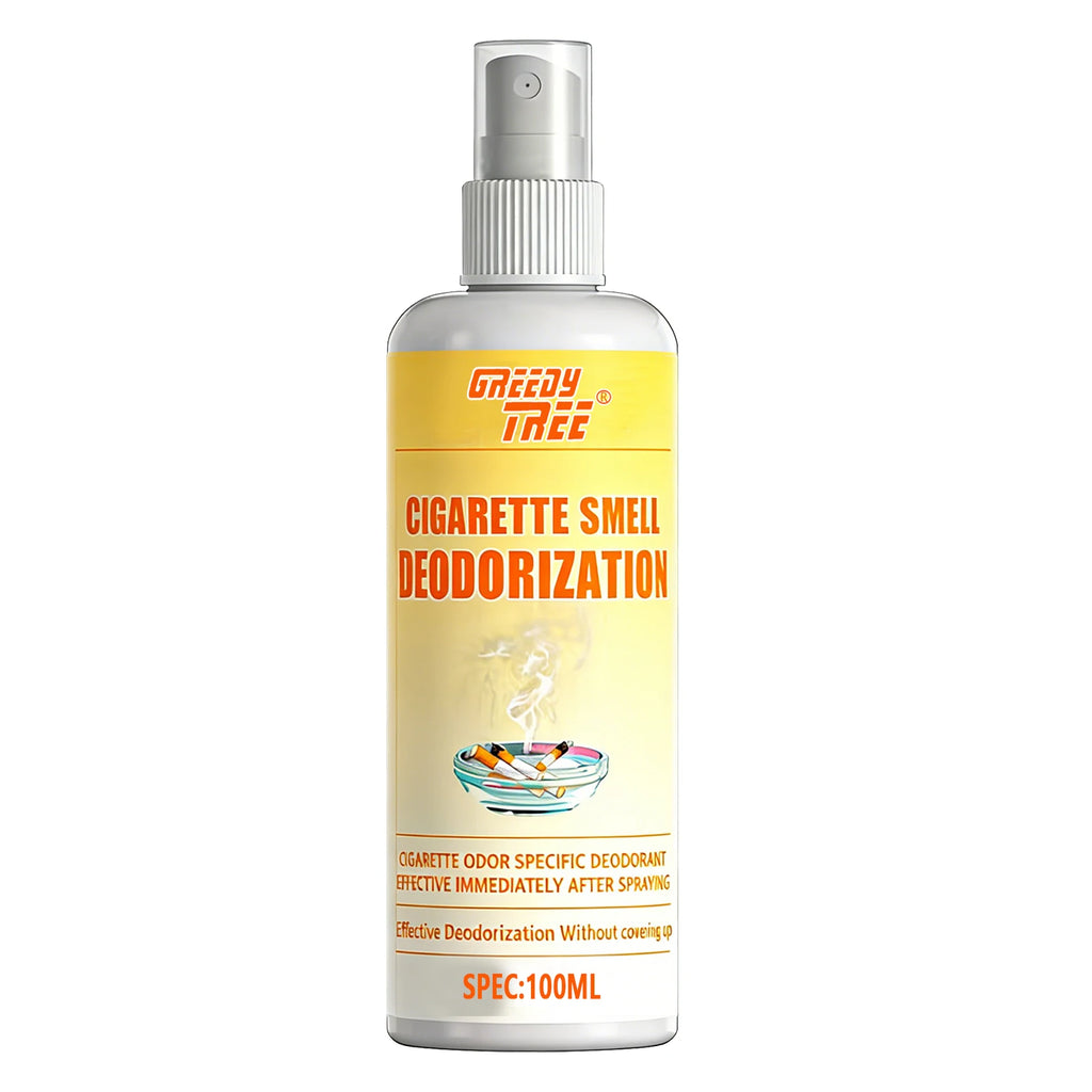 GREEDY TREE Cigarette Smell Deodorizer Spray | 100ML | Immediate Odor Elimination for Home, Car & Office | Non-Masking Formula Oasis Select 100ml