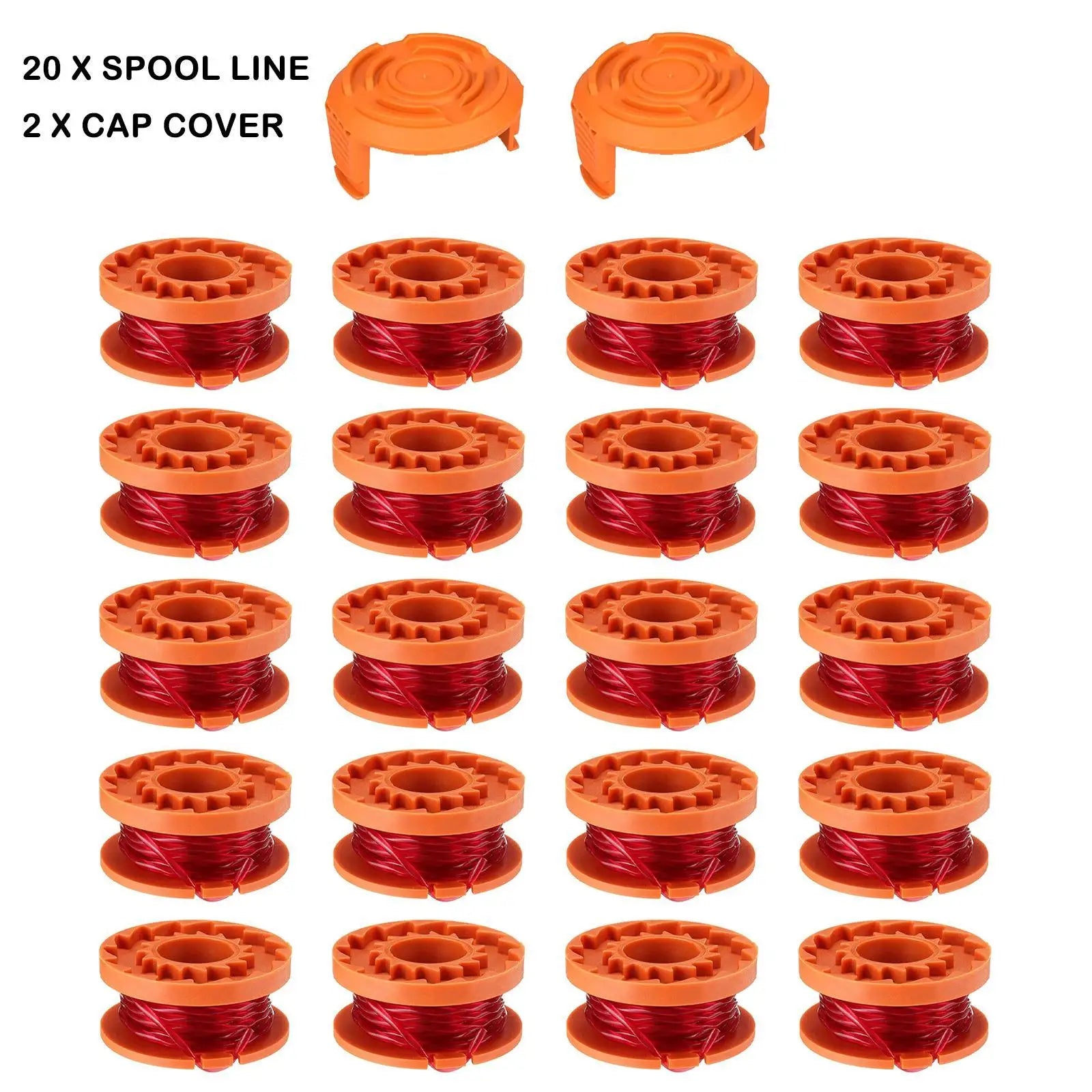 Worx WA0010 Replacement Trimmer Spool Line – 20 Pack
