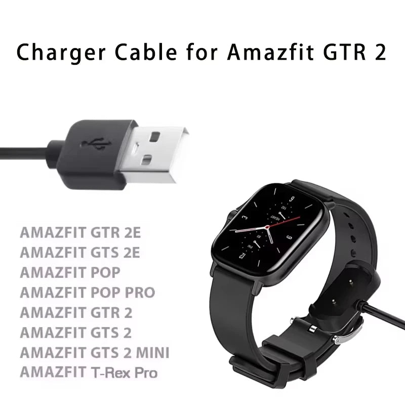 USB Charger for Amazfit GTR 2, GTS 2, Bip 3 Pro & T-Rex Pro Smartwatch Charger Oasis Select