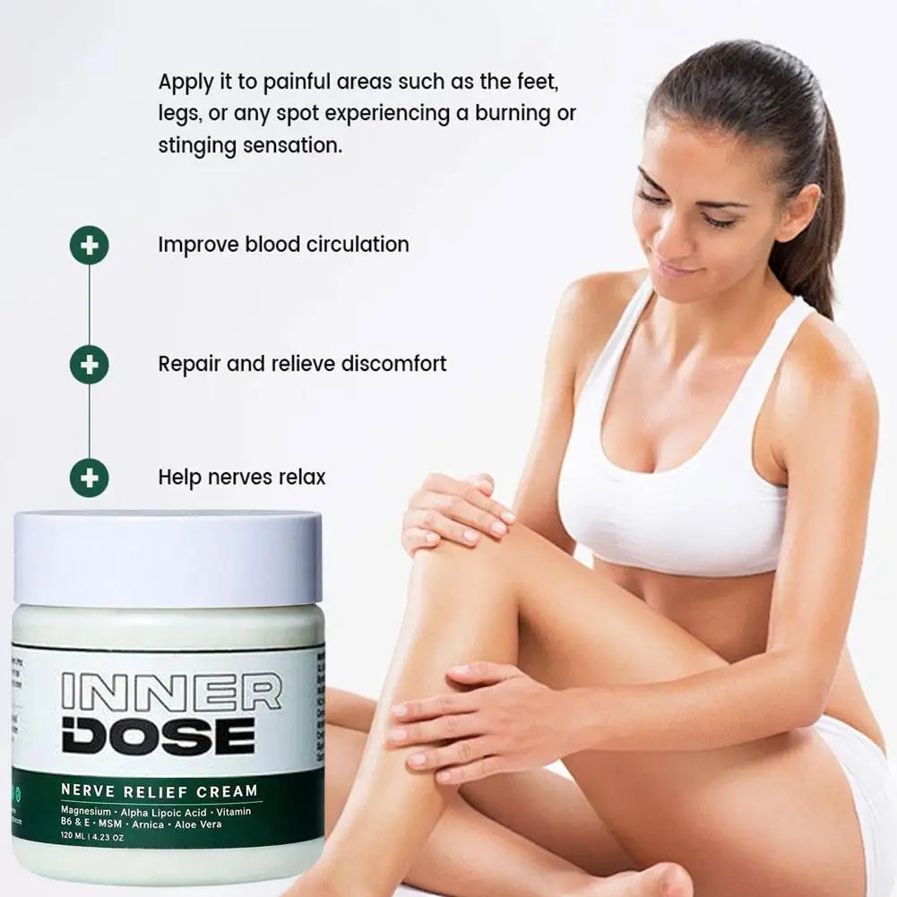 120ml Nerve Relief Cream Deep Tissue Nourishment Nighttime Sleep Restoration Long-Lasting Body Care For Knee & Nerve Relief Oasis Select