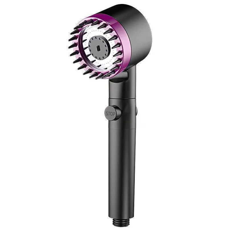 Shower for Bathroom Accessories Three Level Adjustment Showerhead Pressurization Head Massage Knobs Filter Set Showers Parts Oasis Select Purple shower head