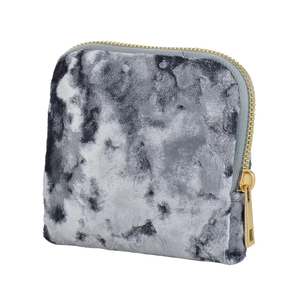 Velvet Jewelry Bag for Women Travel Jewelry Case Multiple Compartments Zipper Jewelry Organizer Bracelet Ring Watch Necklace Oasis Select Grey