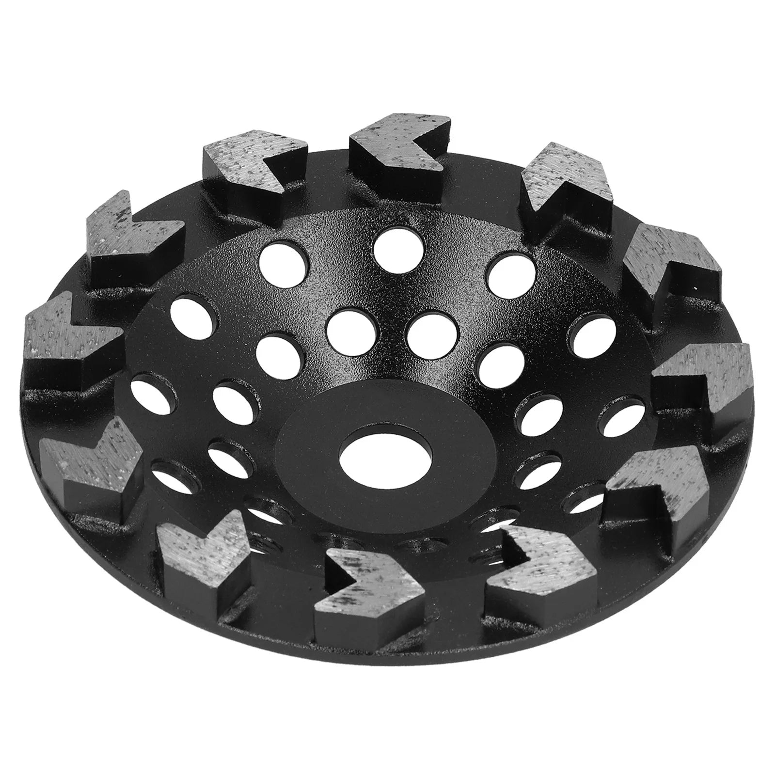 Diamond Grinding Wheel Grinding Wheel Cup 10 Teeth Black 180mm for Sanding Concrete Stone Cement 10 Teeth Grinding Wheel Oasis Select