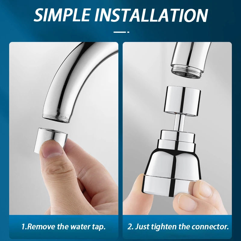 Stainless Steel 304 High-Pressure Kitchen Faucet 3 Water Spray Modes Flexible 360° Swivel Simple Installation Secure And Durable Oasis Select
