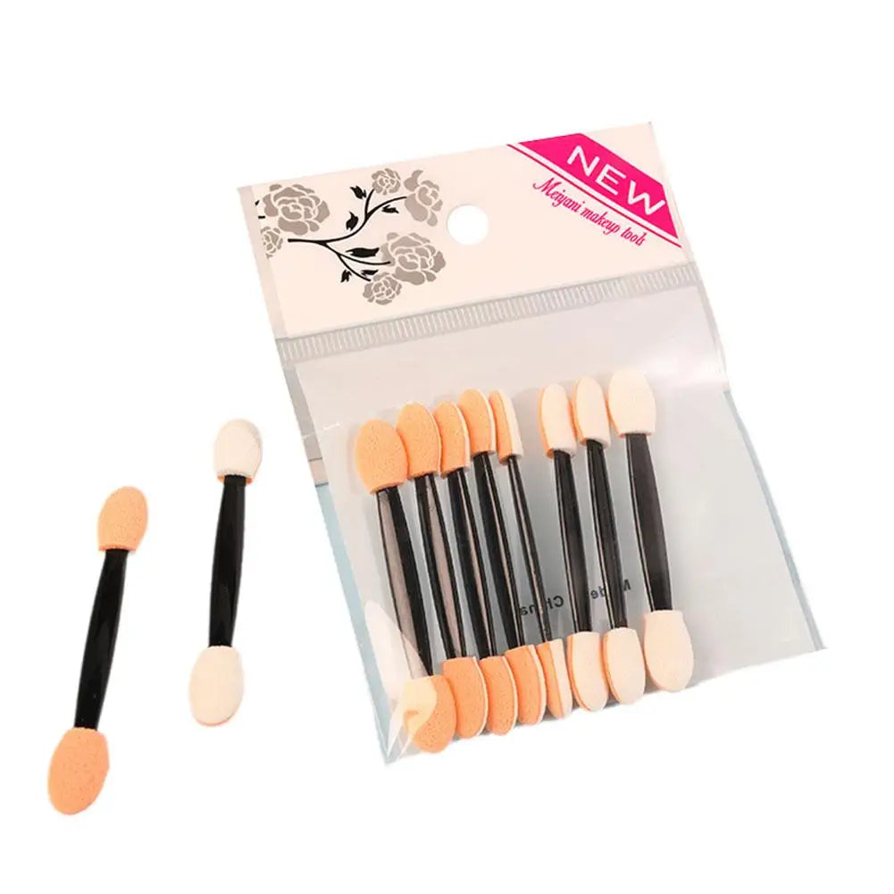 Disposable Eyeshadow Sponge Applicator Sticks – 10 Pcs/Pack Eye Makeup Applicator Oasis Select 1 packs