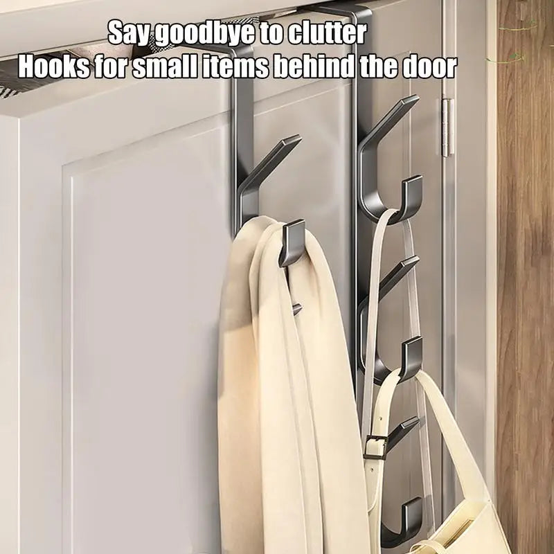 Door Hanger Clothes Hanging Carbon Steel Sturdy Over The Door Hooks Versatile Clothes Hanger Home Storage Organization Hooks Oasis Select