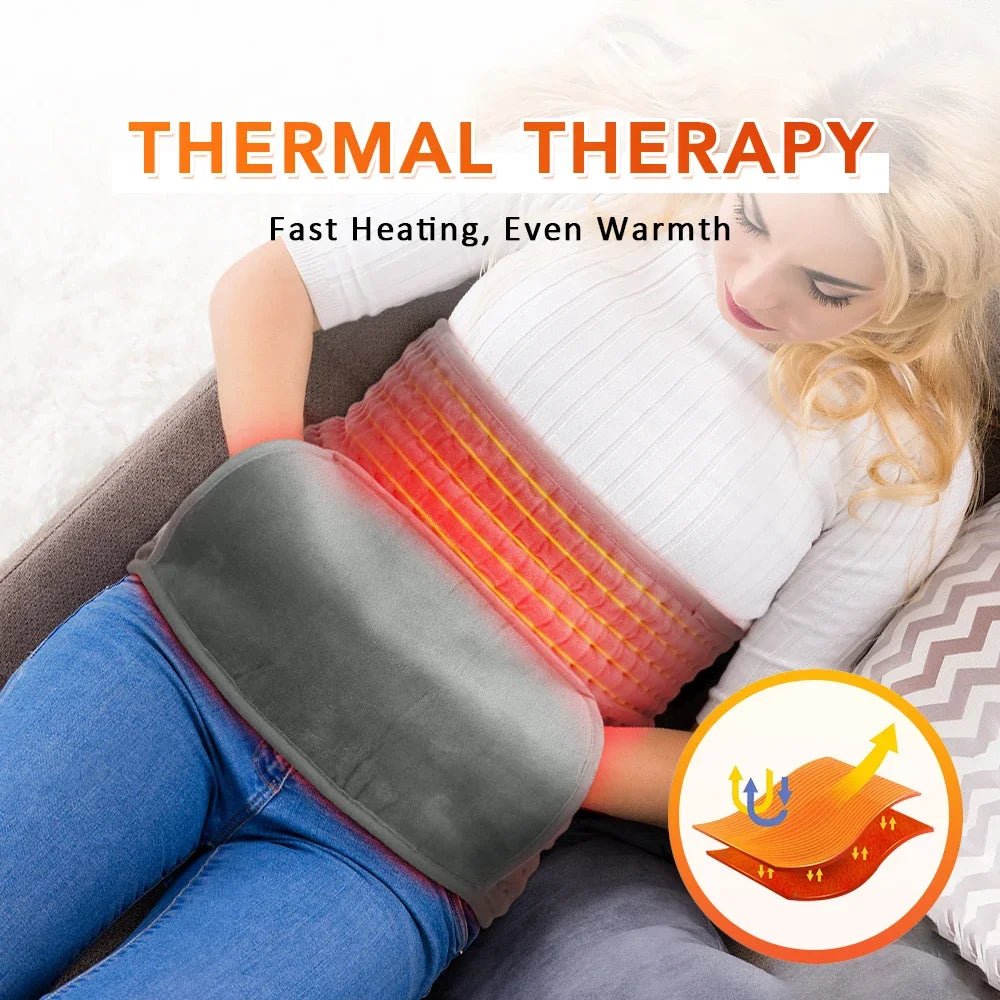 Electric Heated Waist Belt – 10-Level Temp Control & Timer