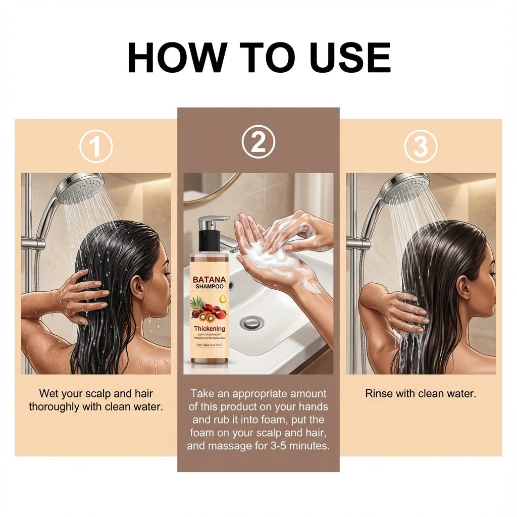Batana Oil Shampoo – Hydrating, Volumizing & Oil Control Hair Care Shampoo Oasis Select