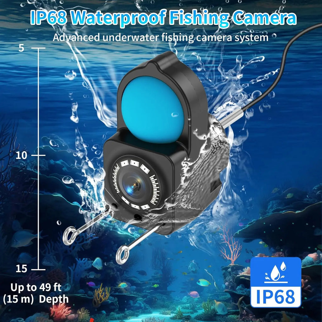 Portable Fish Depth Finder Water Handheld 1080P 4.3 Inch LCD Fish Finder Waterproof Underwater Fishing Camera With Night Vision Oasis Select
