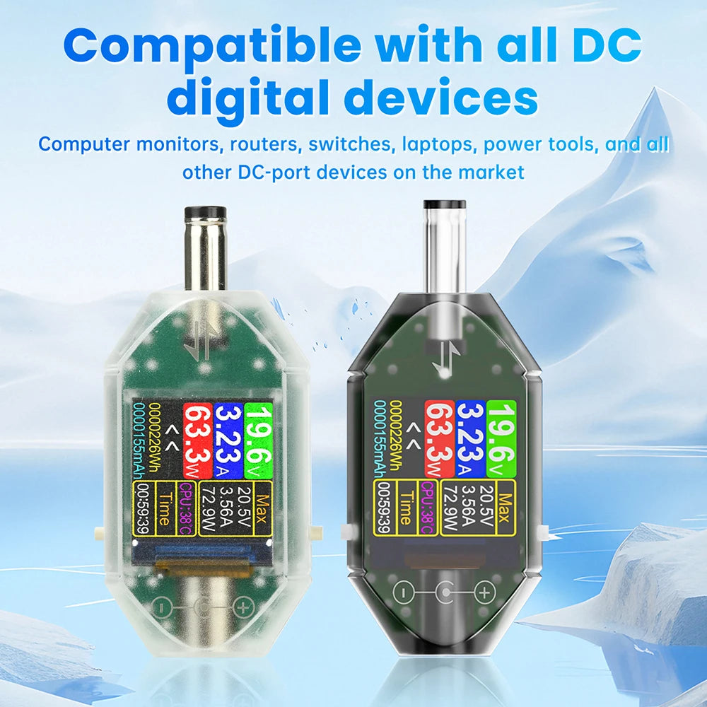 DT550 High-Precision Digital DC Voltage Current Power Meter Tester Universal DC 4.5-50V 0-6A Energy Capacity CPU Temp Monitor Oasis Select