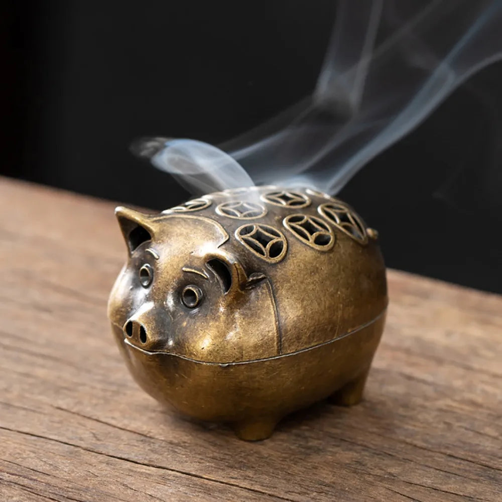 Chinese Style Zinc Alloy Incense Burner | Aromatherapy Holder