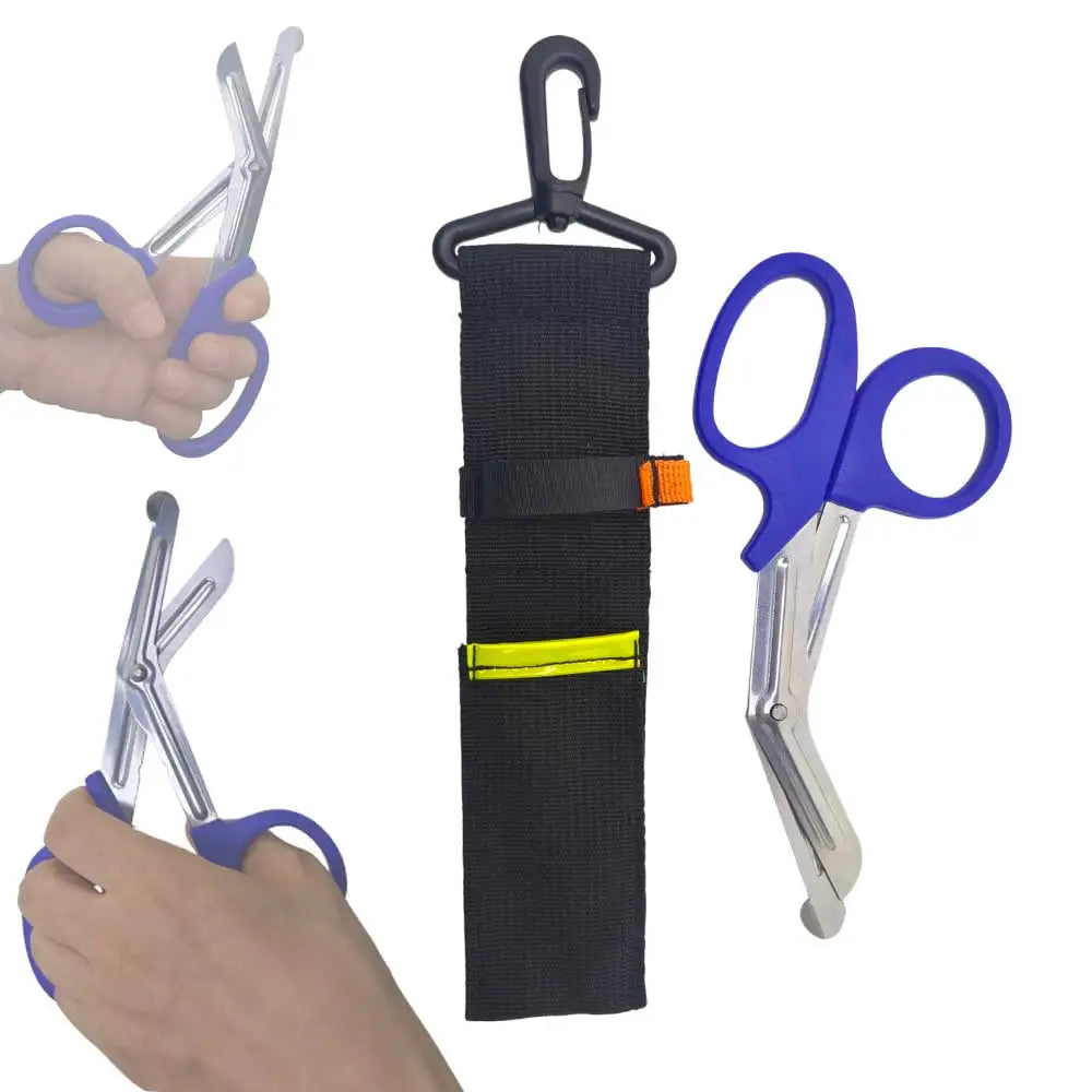 Dive Scissors Stainless Steel with Knife Sheath for Cutting Fishing Nets & Ropes Underwater Diver BCD Belt Scissors Oasis Select