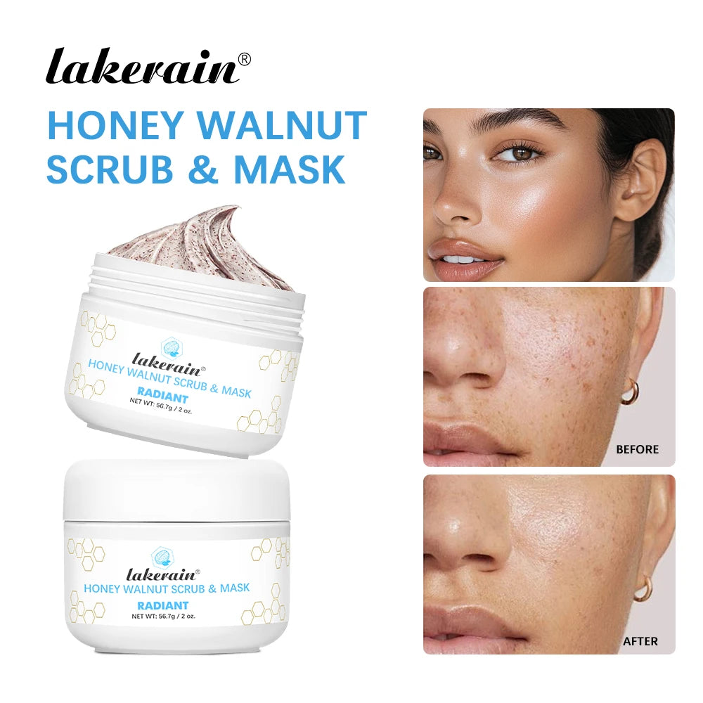 Facial Scrub & Mask Moisturizing Nourishing Skincare Facial Scrub For Honey Walnut Face Cream Facial Exfoliants Skin Care Oasis Select Default Title