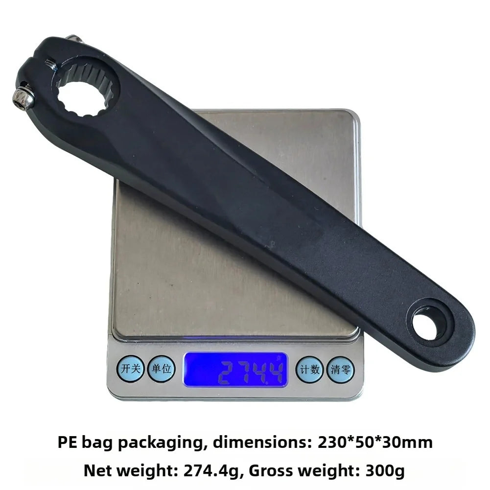 170mm Left Crank Leg Aluminium Alloy for Prowheel Hollow 12T Crankset Replacement for Bikes with 14mm 9/16 Thread Axle Pedals Oasis Select