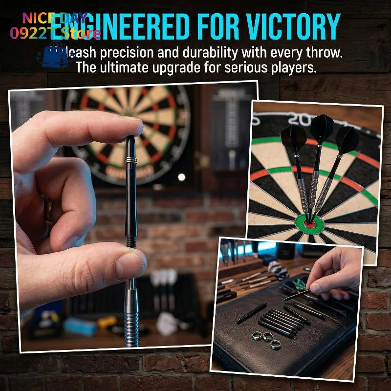 50pcs 48mm Nylon Dart Shafts 2BA Screw Thread Darts Rod Stem+50pcs x Dart Flight Holder Protection Ring @#X Oasis Select