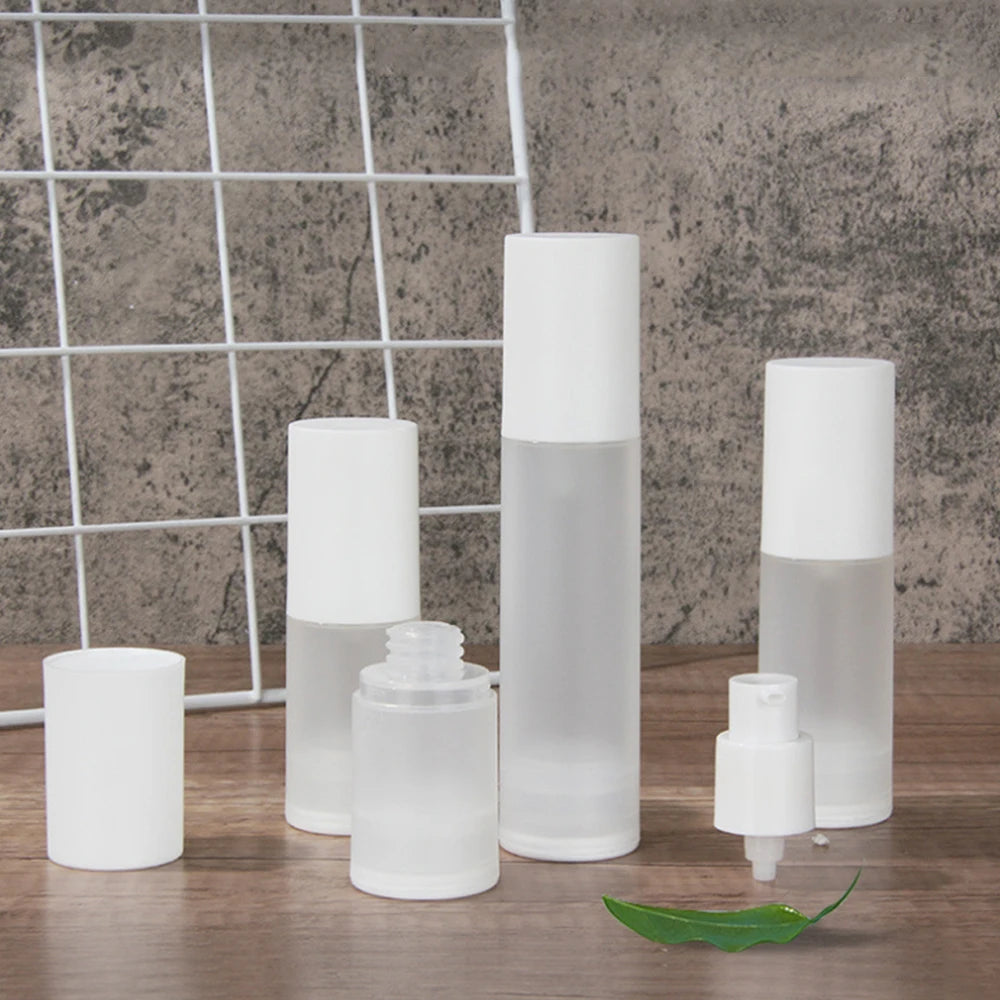 Airless Vacuum Pump Bottles 15ml–100ml | Travel Lotion Dispenser