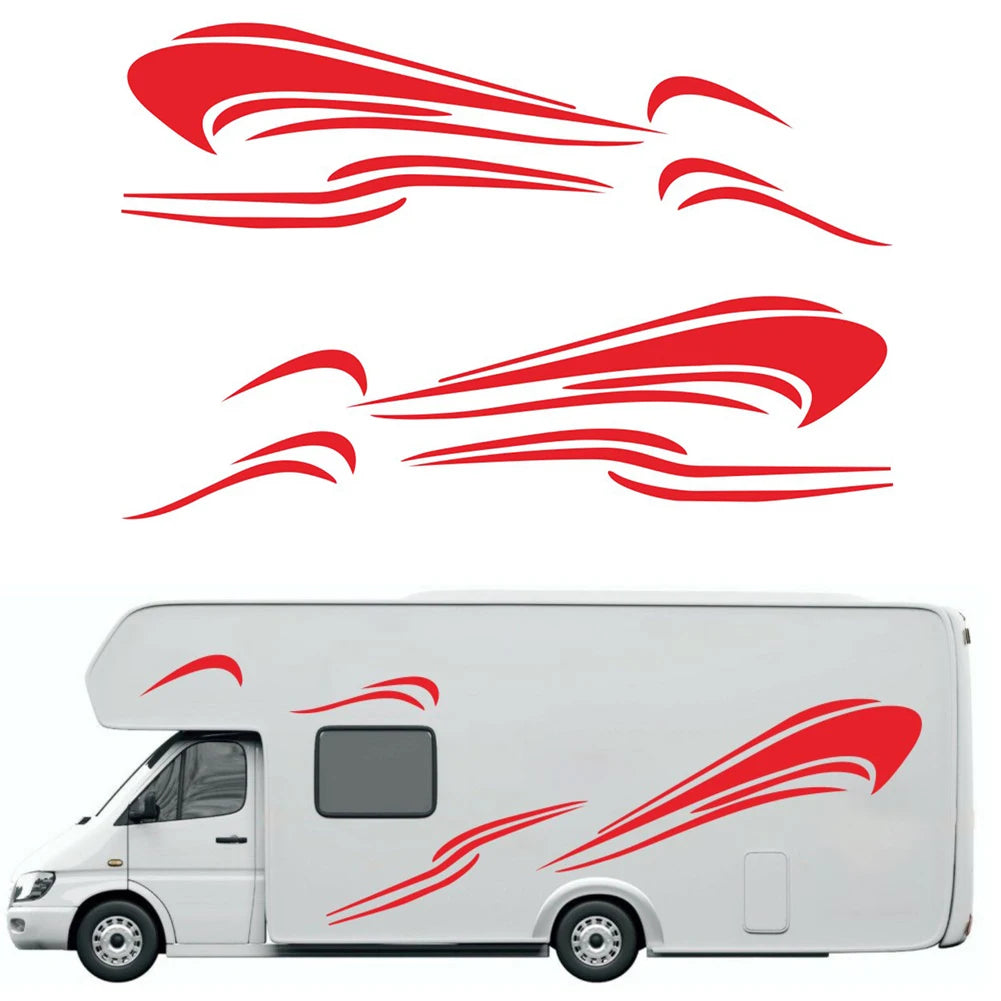 For Motorhome Side Stripe Decals Vinyl for RV For Caravan Horsebox Campervan Trailer Van and Truck Compatibility Oasis Select