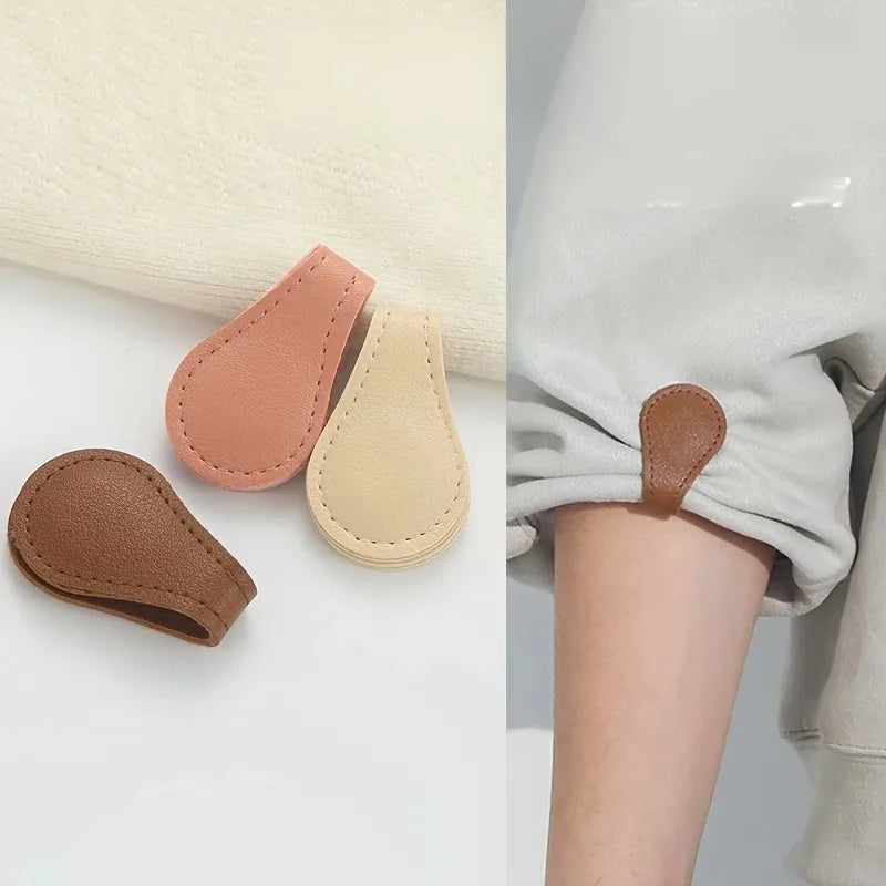 Fixed Magnetic Buckle for Trouser Legs Detachable Nail-free and Seam-free Leather Leg-retracting Buckle Sewing Tools Accessoires Oasis Select