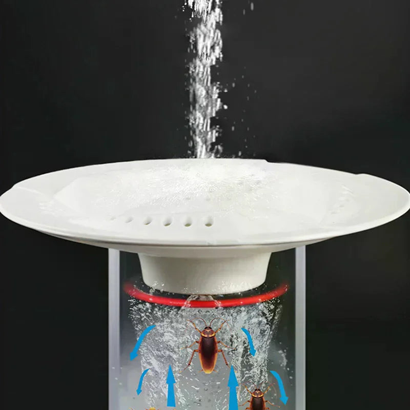 New Household Vortex Floor Drain Filter Bathroom Sewer Hair Filter Toilet Drainage Anti-hair Universal Oasis Select