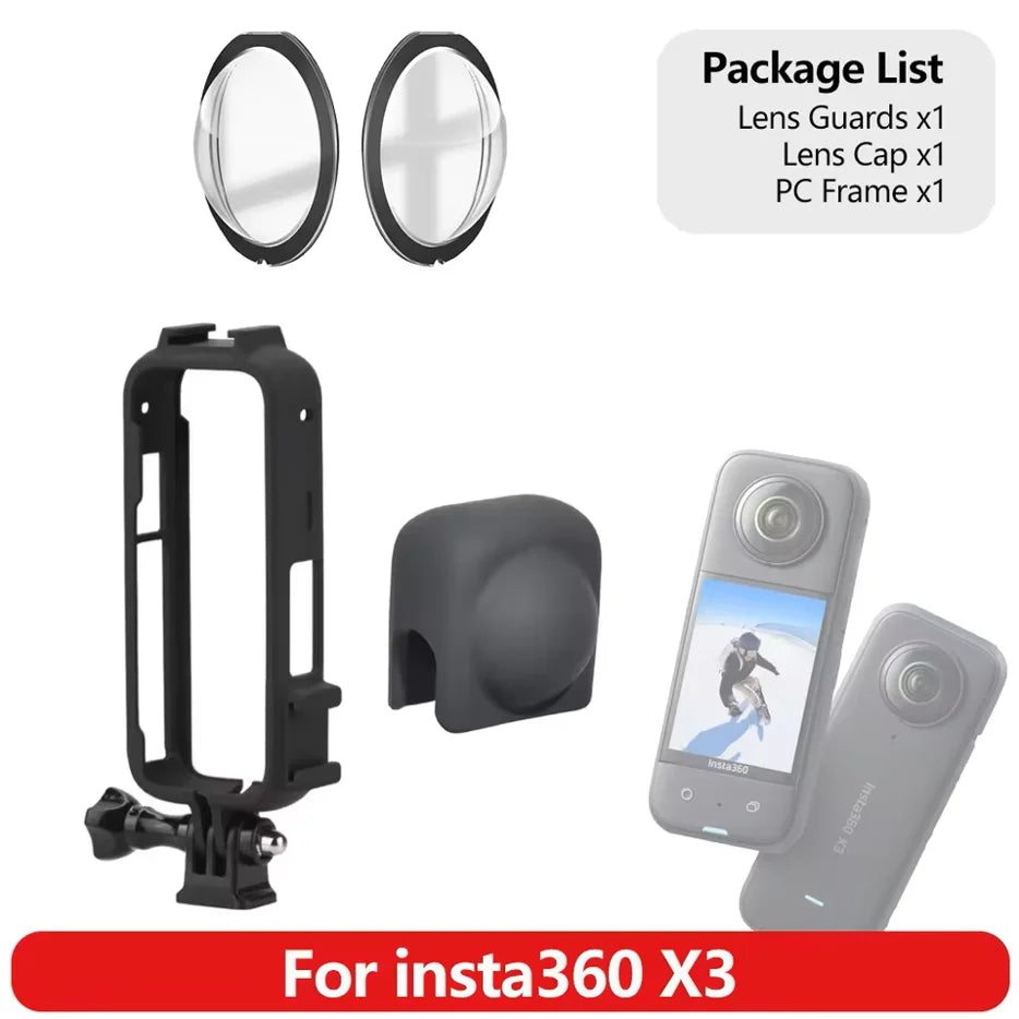 Insta360 X3 Accessories Kit – Lens Guard, Screen Film & Case