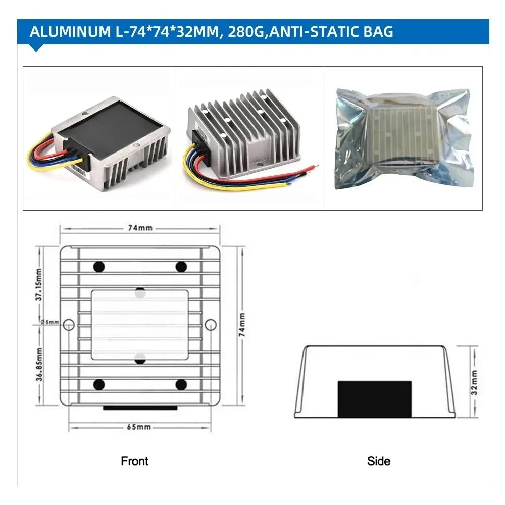 Isolated 84V 72V 60V 48V36V 24V12V 100V DC to 24V 5V 12V DC Regulator Buck Step Down Voltage Converter 100 Volt to 5V 12 Volt Oasis Select