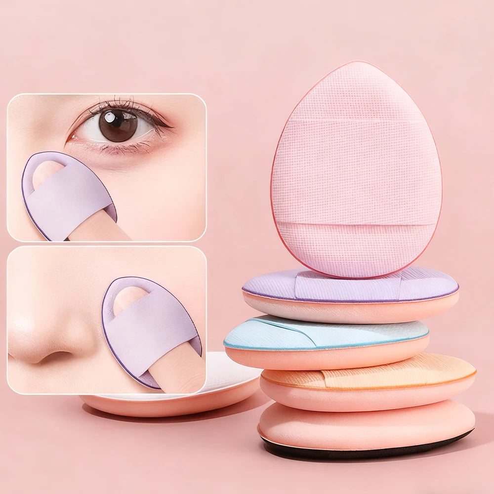 1/6/10Pcs Mini Finger Puff Foundation Small Air Cushion Powder Sponge Face Concealer BB Cream Cosmetic Applicator Makeup Tools Oasis Select