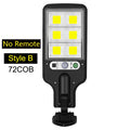 108 COB Sensor Street Lamp 3 Light Modes Outdoor Rechargeable Security Solar Lamps for Garden Patio Path Remote Control Light Oasis Select 72COB