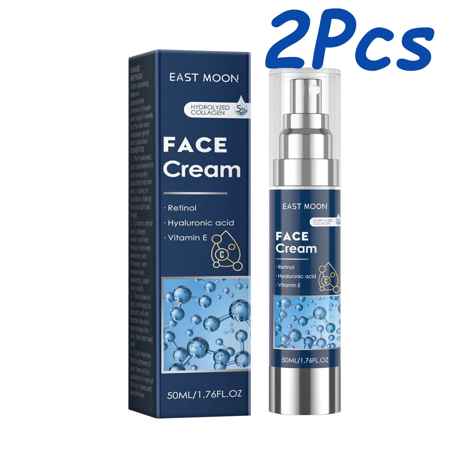 Retinol Face Cream for Men Firming Lifting Brightening Fade Fine Lines Anti Puffiness Moisturizing Nourishing Facial Skin Care Oasis Select 100ml Boxed