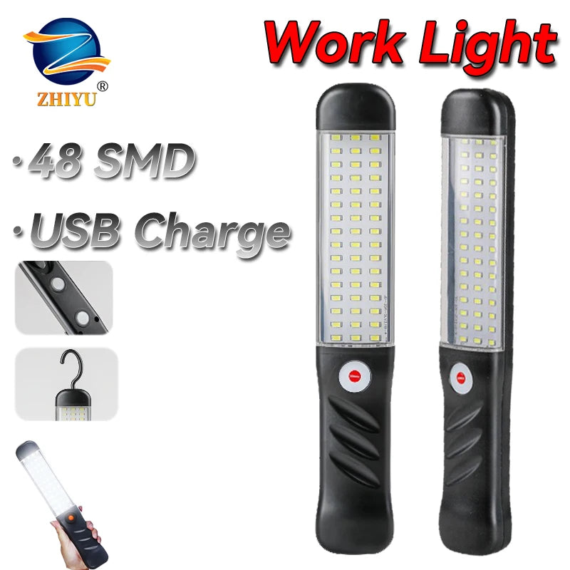 Magnetic USB Rechargeable LED Work Light | 1200 Lm, 3 Modes