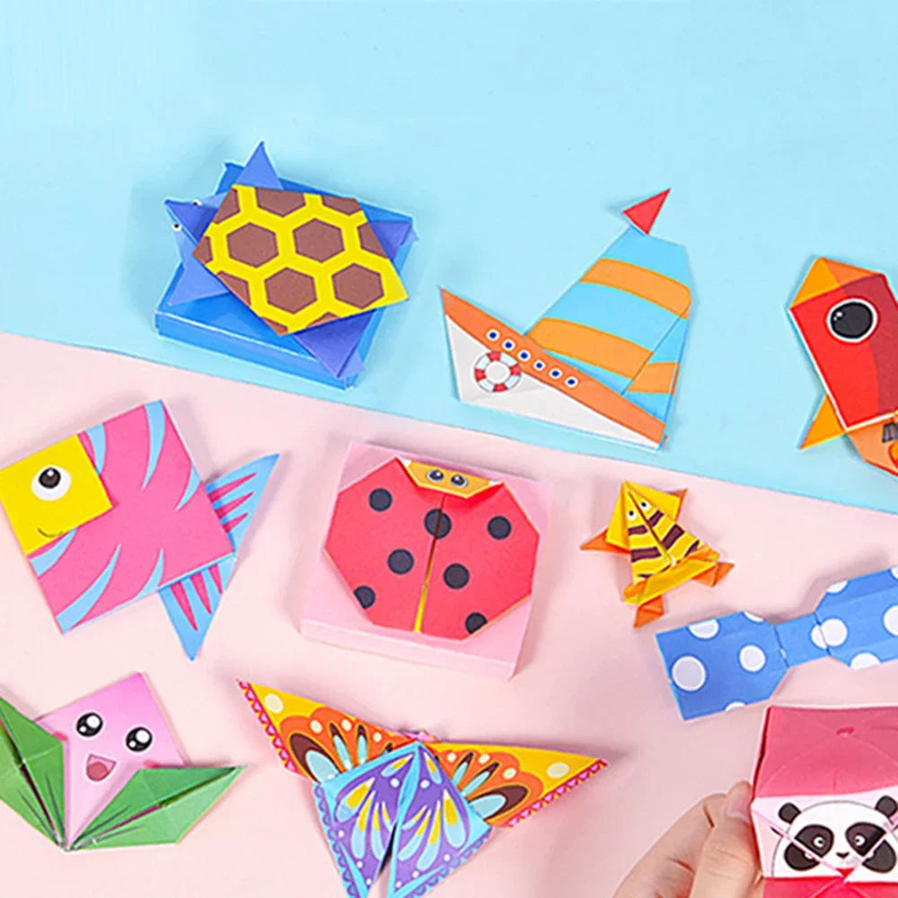 54 Montessori toys, handmade DIY toys for children, 3D cartoon animal origami, handmade paper art Oasis Select