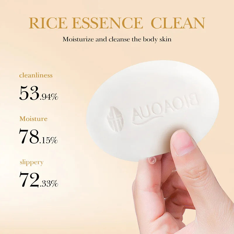BIOAQUA White Rice Facial Soap – Moisturizing Whitening Cleanser Facial Cleansing Soap Oasis Select