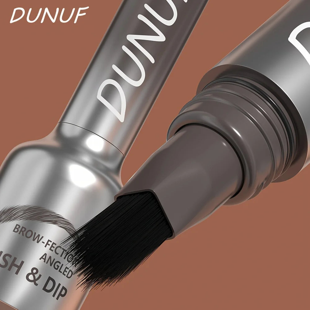 DUNUF 3D Dye Eyebrow Pencil Anti-smudge Waterproof Long Lasting Black Brown Large Brush Natural Wild Eyebrow Enhancers Cream Oasis Select