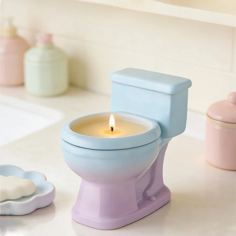Creative Toilet Silicone Mold 3D Funny Candle Soap Making DIY Aromatherapy Crafts Bathroom Decor Unique Gift Idea Novelty Oasis Select