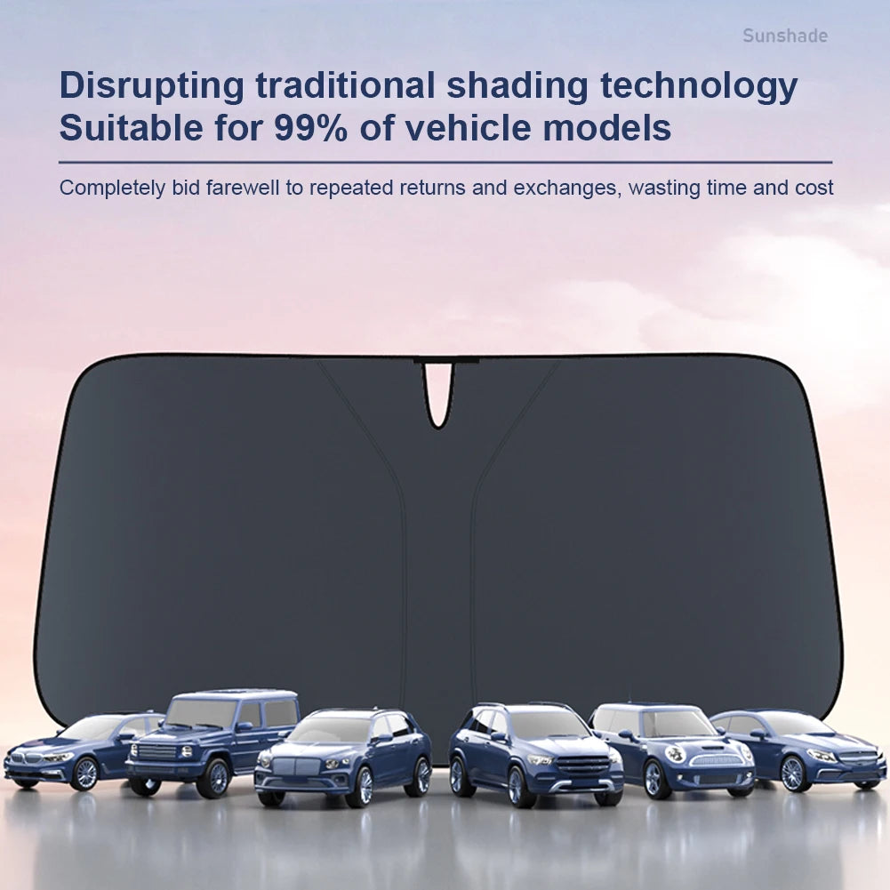 Windshield Sun Visor Foldable Front Window Protection Parasol Anti-infrared Windshield Cover UV Reflective for Sedan SUV Vehicle Oasis Select