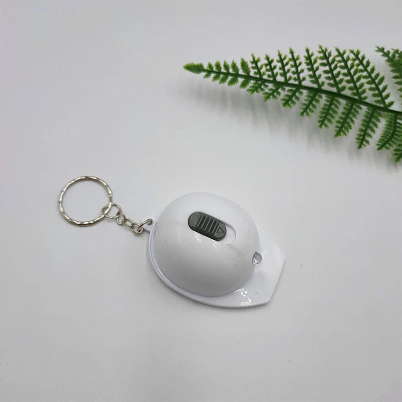 SUSU 1pc Portable Mini LED Helmet Shape Beer Bottle Opener Kitchen Tool Accessories Keychain Pendant Oasis Select White