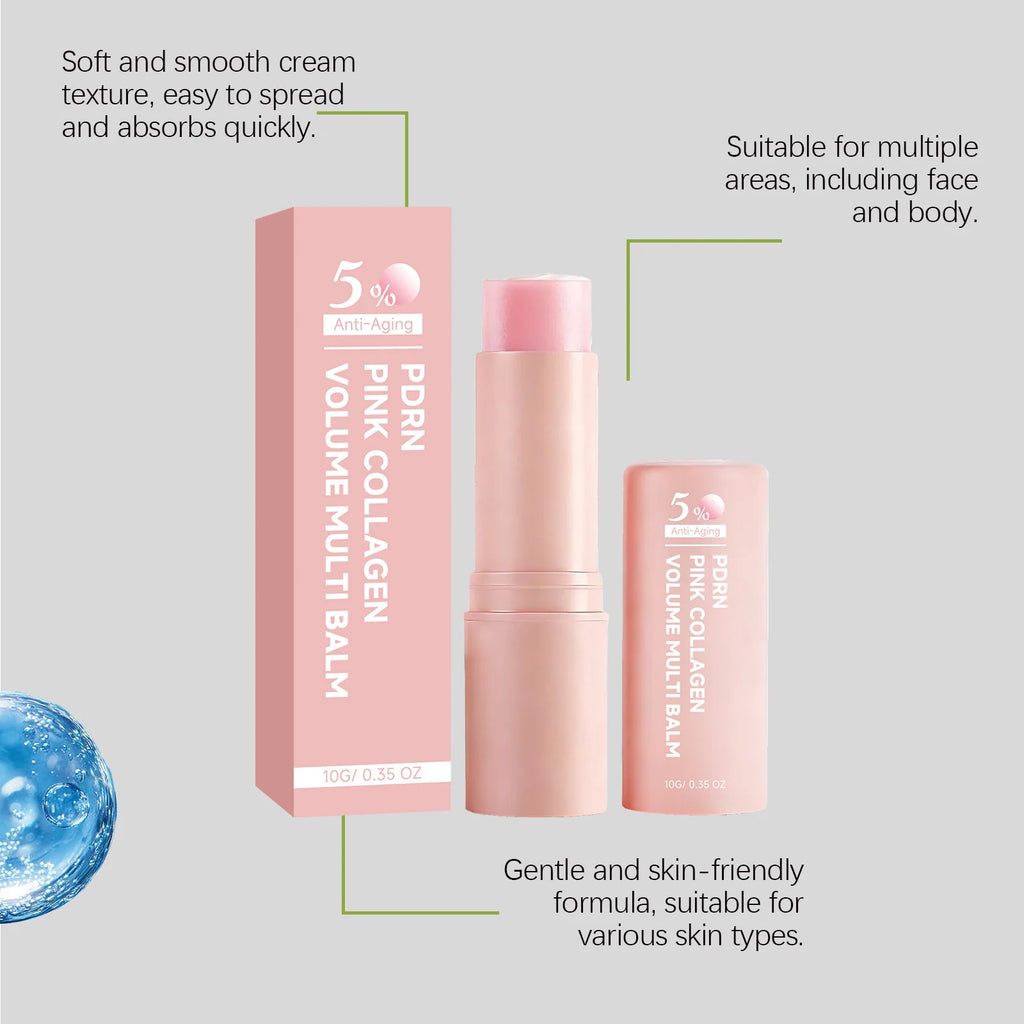 PDRN Pink Collagen Multi Volume Balm Stick Anti Wrinkles Firming Improve Fine Lines Even Tone Revitalize Skin Care Cream Stick Oasis Select