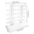 Transparent Acrylic Double 1pc Row Sunglasses Rack | Eyeglasses Display Stand & Storage Organizer Holder for Sunglasses Oasis Select double row
