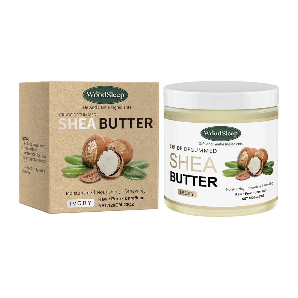 WOODSLEEP Shea Butter Body Cream – Moisturizing & Brightening Body Butter Cream Oasis Select 120g boxed