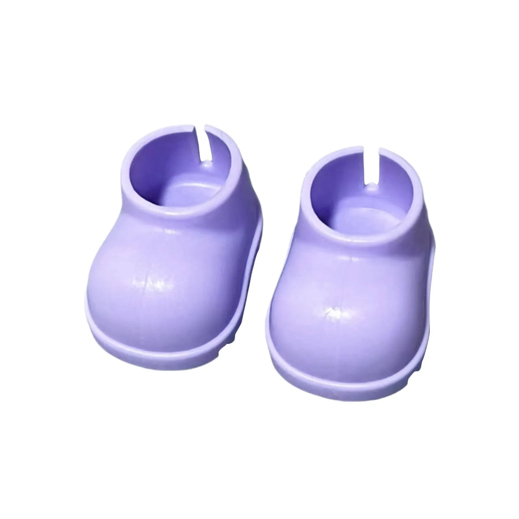 New Hand-made For 17CM Labubu Doll Shoes Dressing Replacement DIY Doll Leather Shoes Multiple Styles Doll Accessories Doll Toys Oasis Select Light Purple One Size