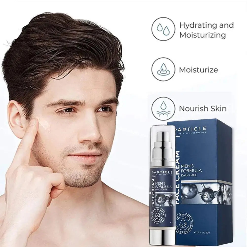 50ml 1.7oz Particle 6-in-1 Men's Face Cream Anti-Aging Moisturizer Reduces Wrinkles Dark Spots Eye Bags Hydrating Skin Care Oasis Select