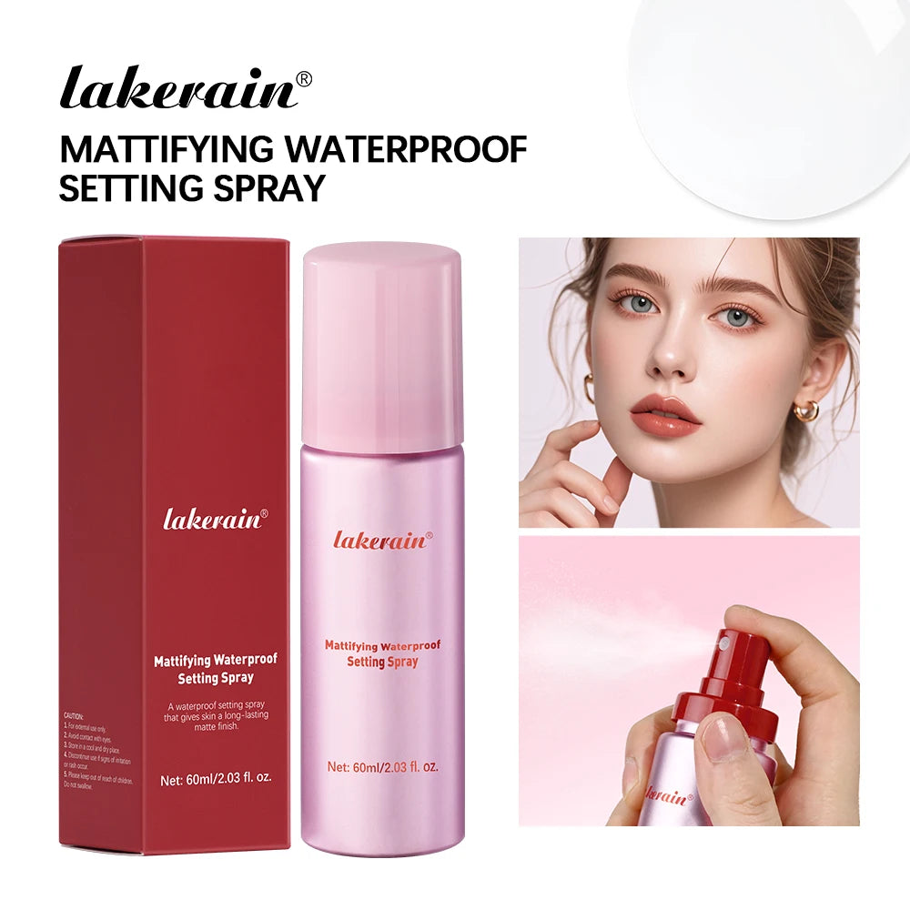 Mattifying Waterproof Setting Spray Glossy Matte Base Makeup Control Oil Non-Sticky Waterproof Make-up Fixer Spray for All Skin Oasis Select Setting Spray