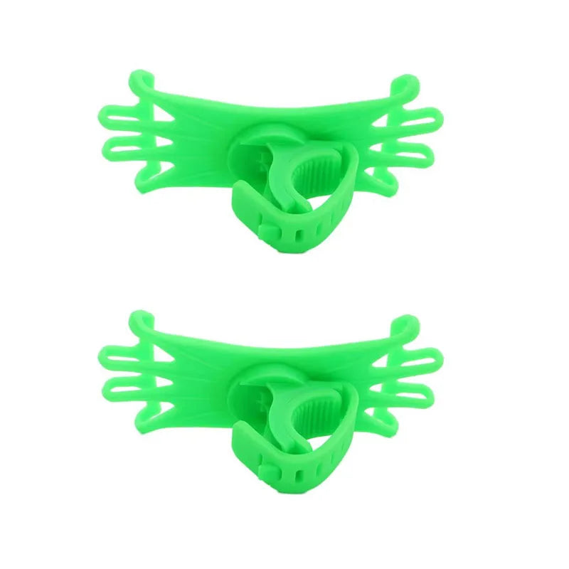 1/2/3pcs Rotatable Mobile Phone Bicycle Motorcycle Holder Bike Safe Bracket Silicone Support Silicone Pull Type Phone Stand Oasis Select 2pcs Green