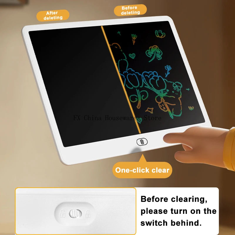 11/13/16 Inch LCD Drawing tablet Writing Board Kids Doodle Painting Handwriting Pads Toys for 3 4 5 6 7 8 Years Girls Boys Gifts Oasis Select