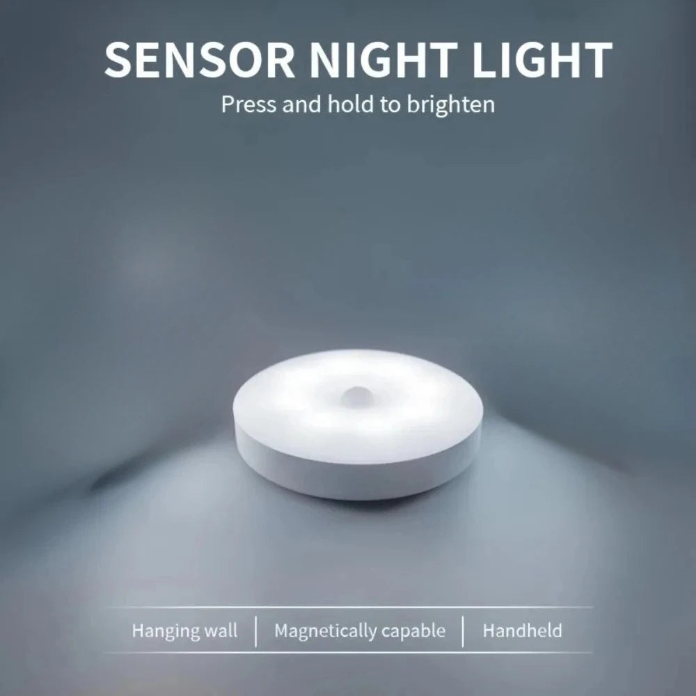 Motion Sensor Night Light Optional Warm White or Cold White LED Lamp Auto Induction Lighting for Bedside Stairs Hallway Cab Oasis Select White China Mainland