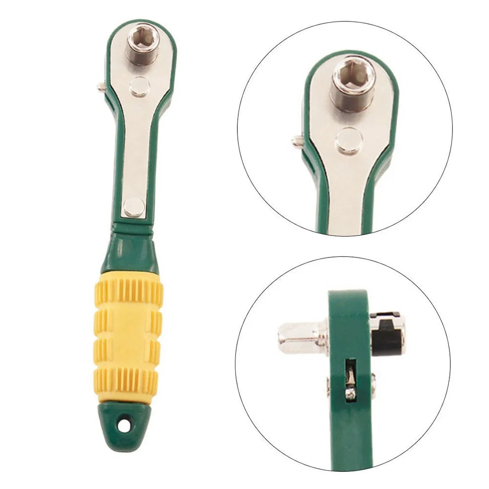 Mini 1/4" Quick Ratchet Wrench Set – Sockets 5–13mm & Bits Ratchet Wrench Set Oasis Select